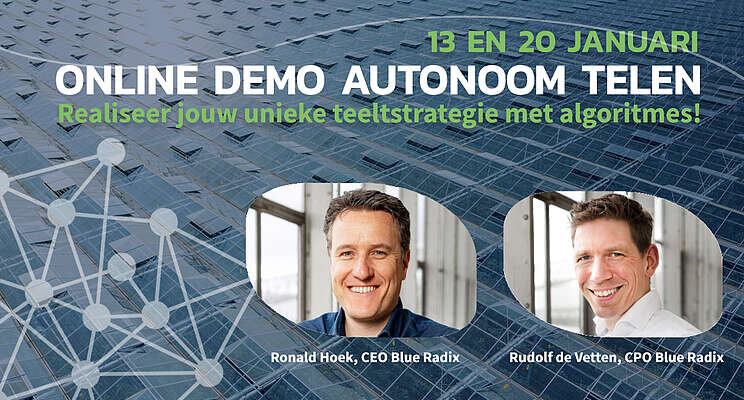 Online demo: Autonoom telen met prijswinnaar Crop Controller Online demo: Autonoom telen met prijswinnaar Crop Controller